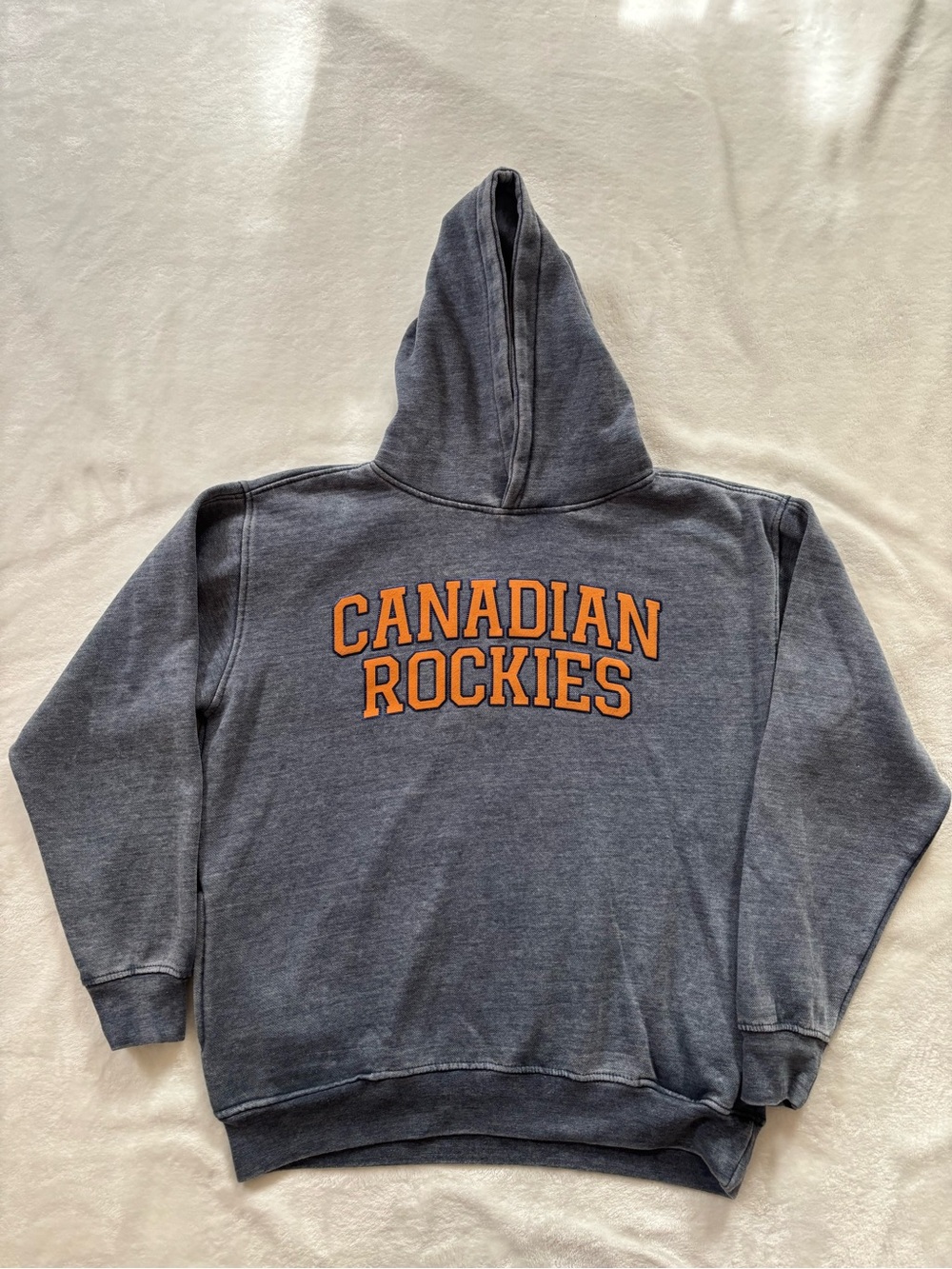 River wear Canadian Rockies distressed hoodie